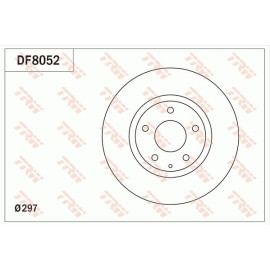 TRW Bremsscheibe Mazda P. 6/Cx-5 2.0-2.5 11 DF8052 TRW Bremsscheibe Mazda P. 6/Cx-5 2.0-2.5 11 DF8052