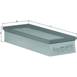 MAHLE Luftfilter LX 477 MAHLE Luftfilter LX 477