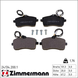 ZIMMERMANN Bremsbeläge 24134.200.1 ZIMMERMANN Bremsbeläge 24134.200.1