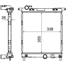 Kühler, Motorkühlung CR 831 000S