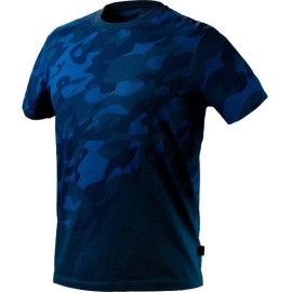 Arbeits-T-Shirt In Camo-Navy, Größe M 81-603-M