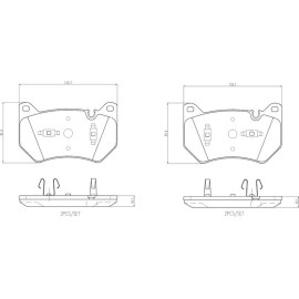 BREMBO Bremsklötze VA P 85 181