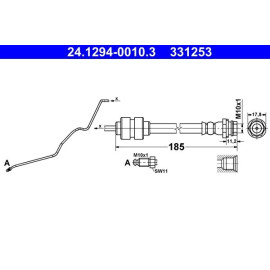 Bremsschlauch 24.1294-0010.3