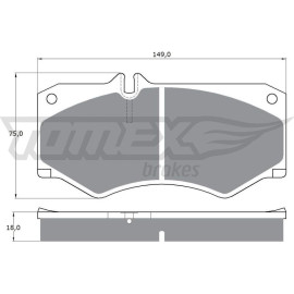 TOMEX brakes Bremsbelagsatz, Scheibenbremse TX 10-20