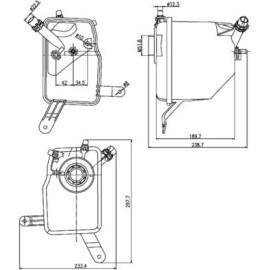 Ausgleichsbehälter, Kühlmittel CRT 205 000S