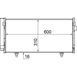 Kondensator, Klimaanlage AC 718 000S