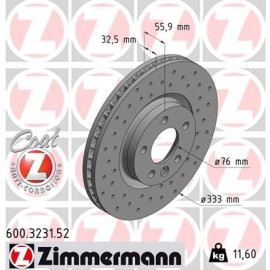 17 481 037 Sport Bremsscheibe VA Sport 600.3231.52 17 481 037 Sport Bremsscheibe VA Sport 600.3231.52