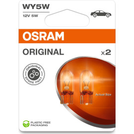WY5W 12V 5W W2.1x9.5d 2 Stück Blister OSRAM
