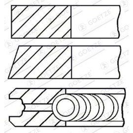 GOETZE ENGINE Kolbenring 08-425600-00