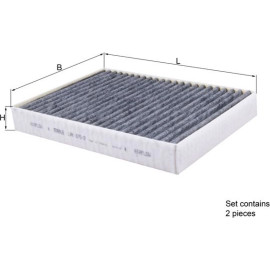 MAHLE Filter, Innenraumluft LAK 675/2/S
