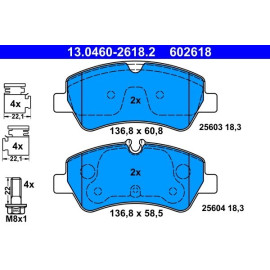 ATE Bremsbelagsatz 13.0460-2618.2