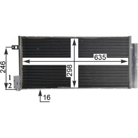 Kondensator, Klimaanlage AC 505 001S