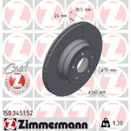 11 482 049 Sport Bremsscheibe HA Sport 150.3451.52 11 482 049 Sport Bremsscheibe HA Sport 150.3451.52