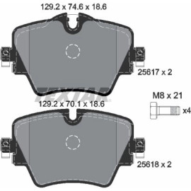 Bremsbelagsatz Bmw P. 2/X1 1.5-2.0 14 2561701