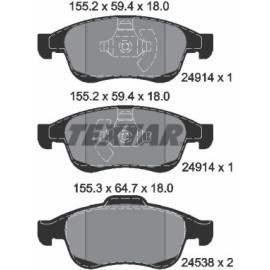 Bremsbelagsatz Renault P. Megane 08-/Duster/Lodgy/Dokker 2491401