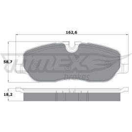 TOMEX brakes Bremsbelagsatz, Scheibenbremse TX 17-71