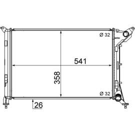 Kühler, Motorkühlung CR 1470 000S