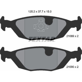 Textar Bremsbelagsatz 2108902 Textar Bremsbelagsatz 2108902