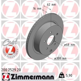 ZIMMERMANN Bremsscheibe 200.2529.20