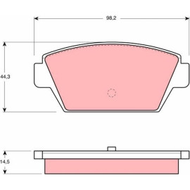 TRW Bremsbeläge Hinterachse GDB945