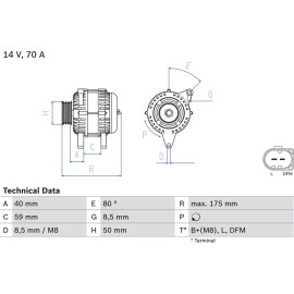 Lichtmaschine 0 986 042 620