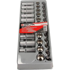 Satz Der Steckschlüsseleinsätze Hex Und Torx 3/8, 33-Teilig, Modul 1/3 SE-3533