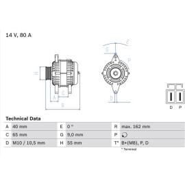 Lichtmaschine 0 986 042 911