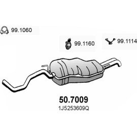 Endschalldämpfer 50.7009