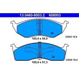 Bremsbelagsatz Chrysler P. Neon/Voyager/300 M 95-06 13.0460-8003.2
