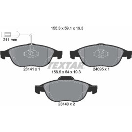 Bremsbelagsatz Alfa S. 156 97 2314101