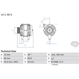 Lichtmaschine 0 986 082 430