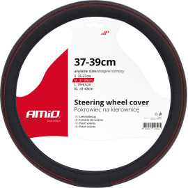 AMiO Lenkradbezug SWC-01-M, 37–39 cm, schwarz – 01355