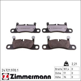 ZIMMERMANN Bremsbeläge 24721.970.1