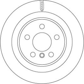TRW Bremsscheibe Hinterachse DF6755 TRW Bremsscheibe Hinterachse DF6755