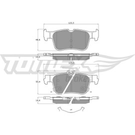 TOMEX brakes Bremsbelagsatz, Scheibenbremse TX 60-48