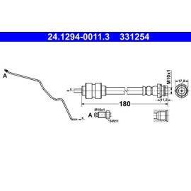 Bremsschlauch 24.1294-0011.3