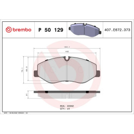 BREMBO Bremsklötze VA P 50 129