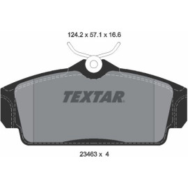 Textar Bremsbelagsatz 2346302 Textar Bremsbelagsatz 2346302