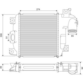 VALEO Druckluftkühler 818321