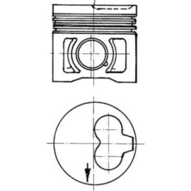 Kolben 91386620