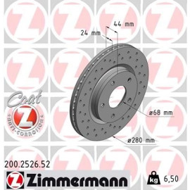 85 481 074 Sport Bremsscheibe VA Sport 200.2526.52 85 481 074 Sport Bremsscheibe VA Sport 200.2526.52