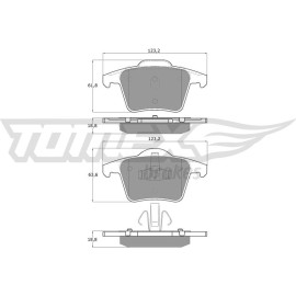 TOMEX brakes Bremsbelagsatz, Scheibenbremse TX 14-07