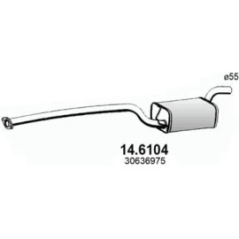 ASSO Mittelschalldämpfer 14.6104