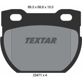 Textar Bremsbelagsatz 2347101 Textar Bremsbelagsatz 2347101