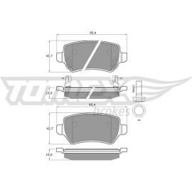 TOMEX brakes Bremsbelagsatz, Scheibenbremse TX 12-97