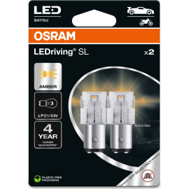 7528DYP-2BL OSRAM LEDriving SL P21/5W LED-Lampen 12 V Gelb (Amber) - 2 Stück - 7528DYP-2BL 7528DYP-2BL OSRAM LEDriving SL P21/5W LED-Lampen 12 V Gelb (Amber) - 2 Stück - 7528DYP-2BL