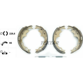 Bremsbacken Jeep Cherokee 2.5-4.0 88 91056500