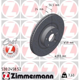 88 481 015 Sport Bremsscheibe VA Sport 530.2458.52