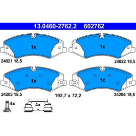 Bremsbelagsatz Land Rover P. Discovery/Range Rover 2.0-3.6D/3.0-5.0 4X4 09 13.0460-2762.2