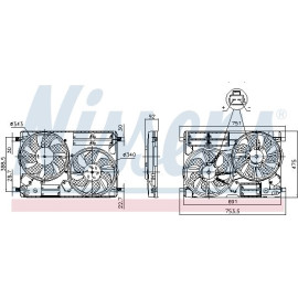 Kühlerlüfter PKW 850096